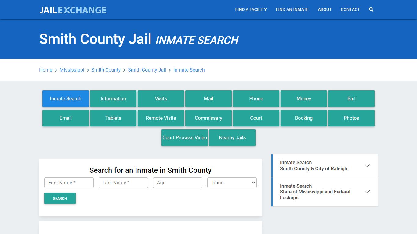 Smith County Jail, MS Inmate Search: Roster & Mugshots - Jail Exchange